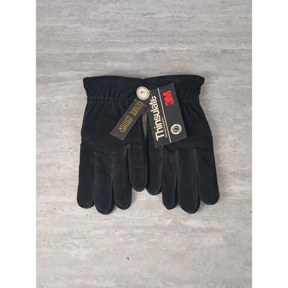 Thinsulate‎ Thermal Insulation 3M Genuine Leather Work Gloves Large - Picture 1 of 4
